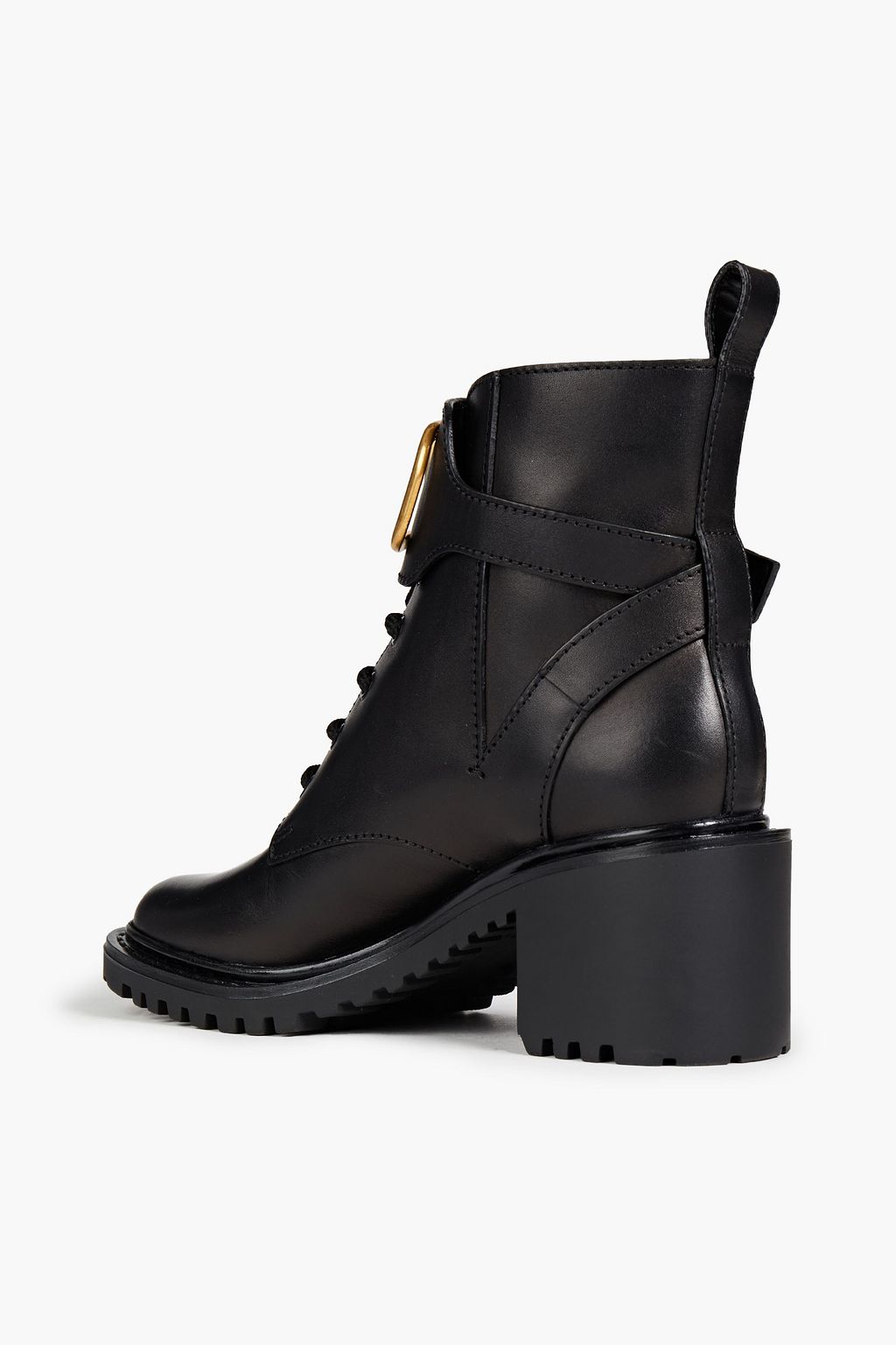 VALENTINO GARAVANI VLOGO leather combat boots