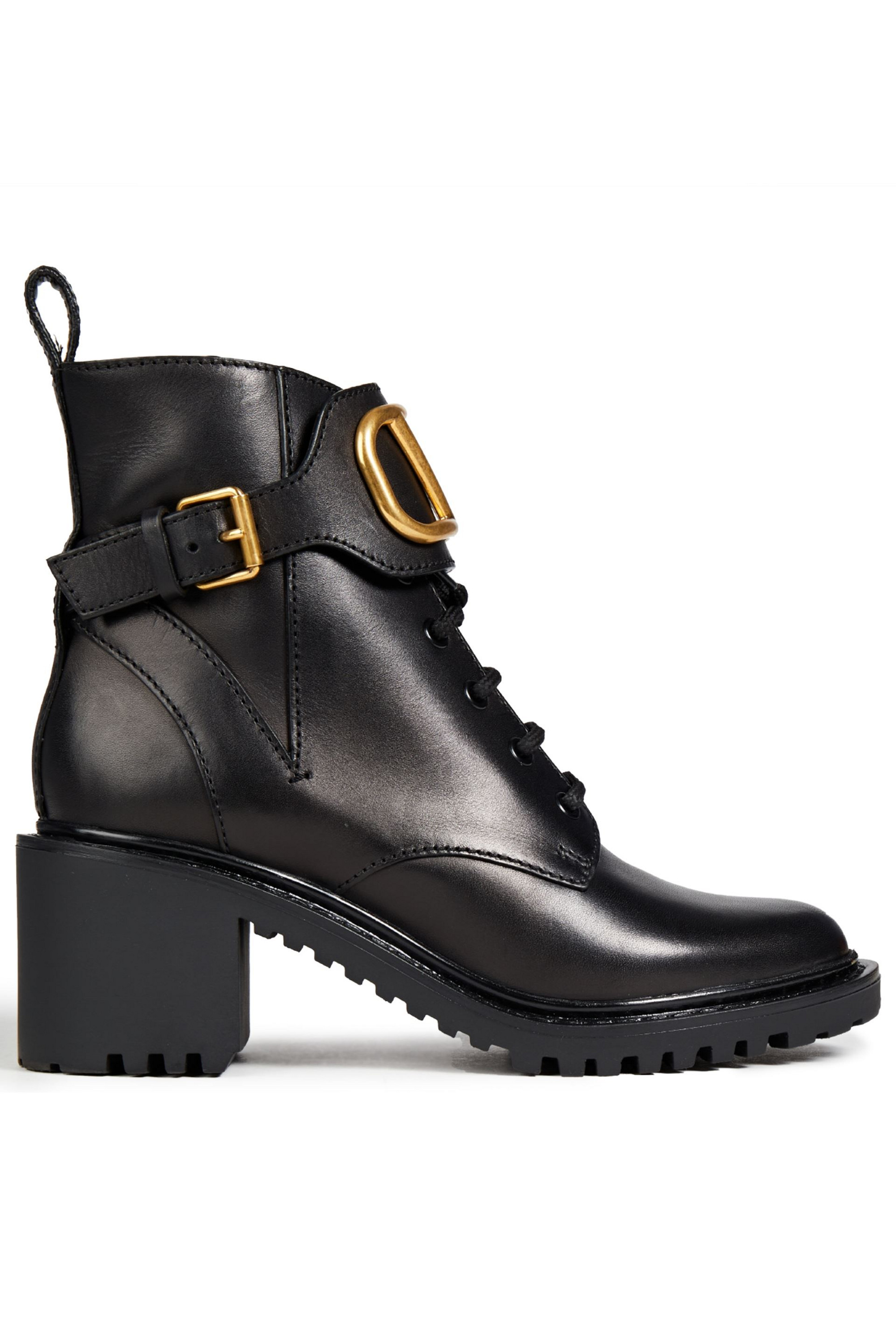 Valentino Garavani VLOGO leather combat boots