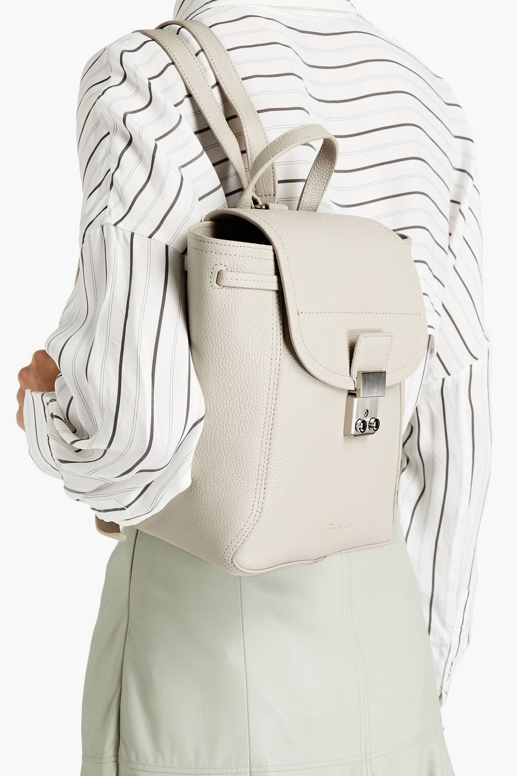 3.1 PHILLIP LIM Pashli Rucksack aus strukturiertem Leder