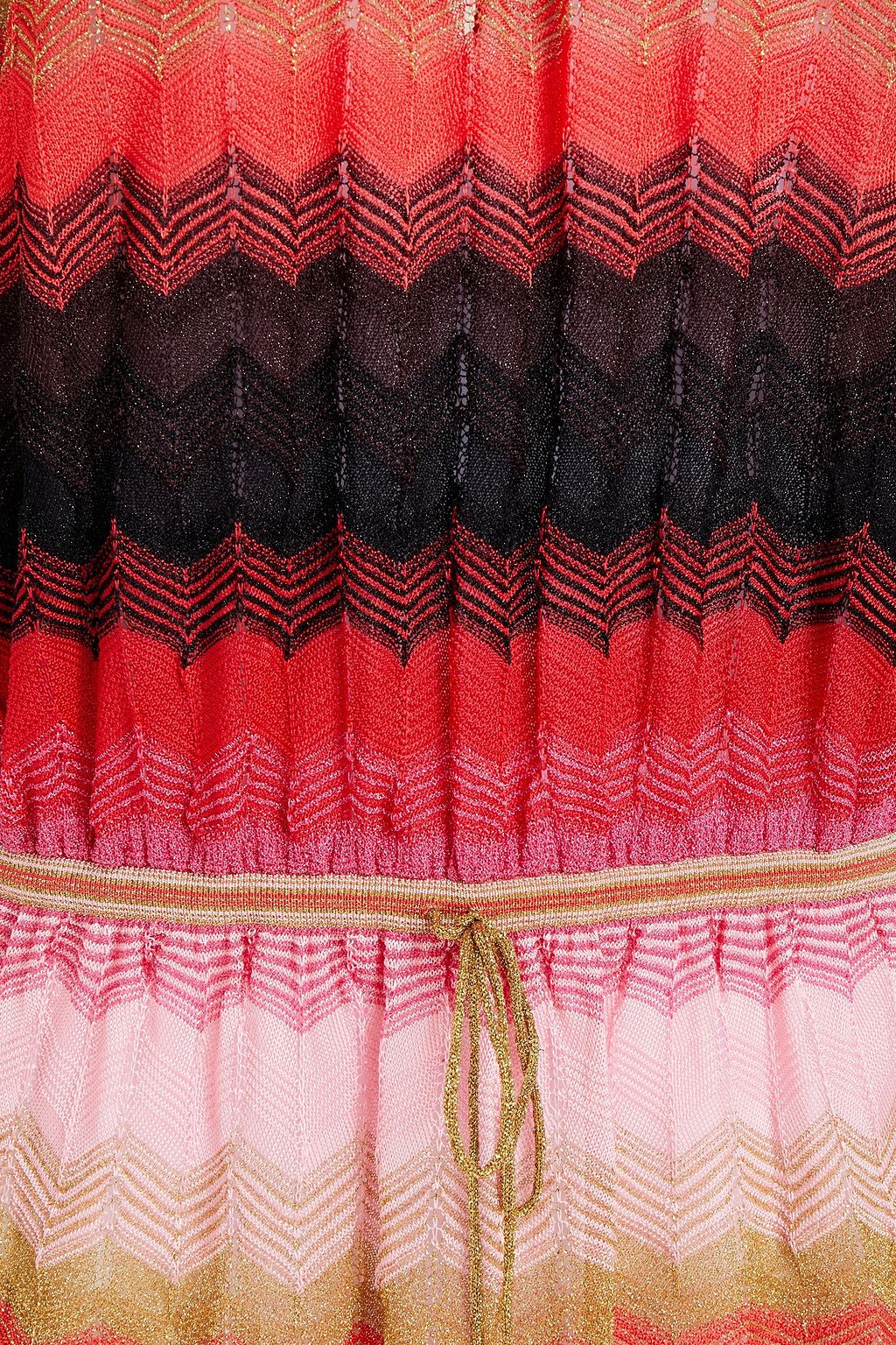 M MISSONI Metallic crochet-knit top
