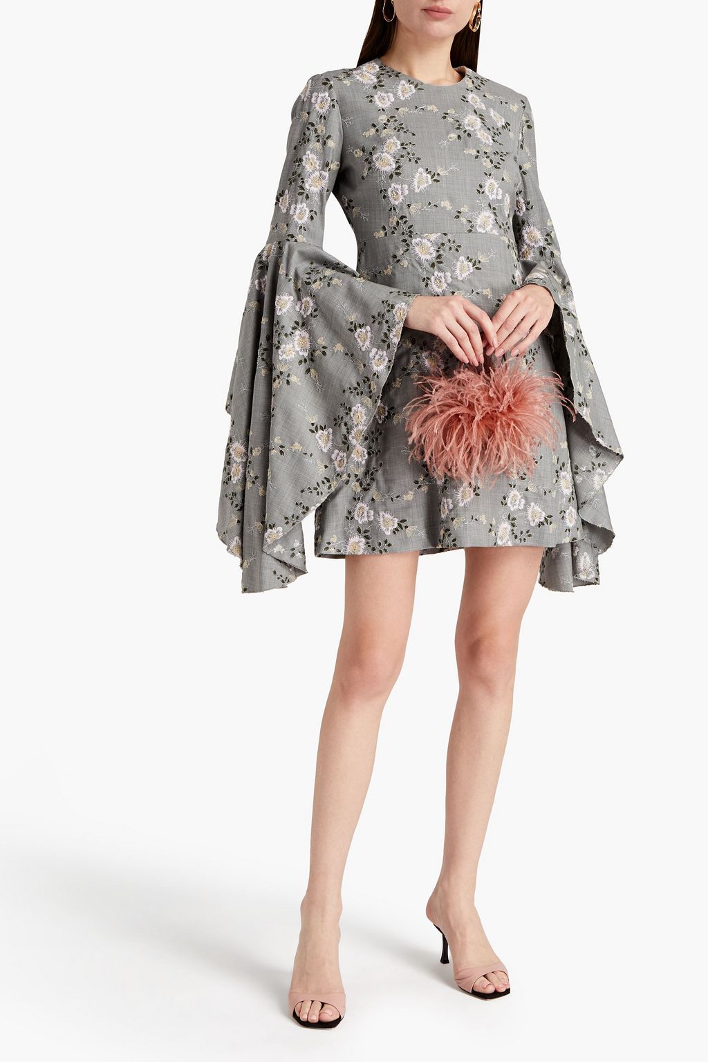 GIAMBATTISTA VALLI Embroidered wool mini dress