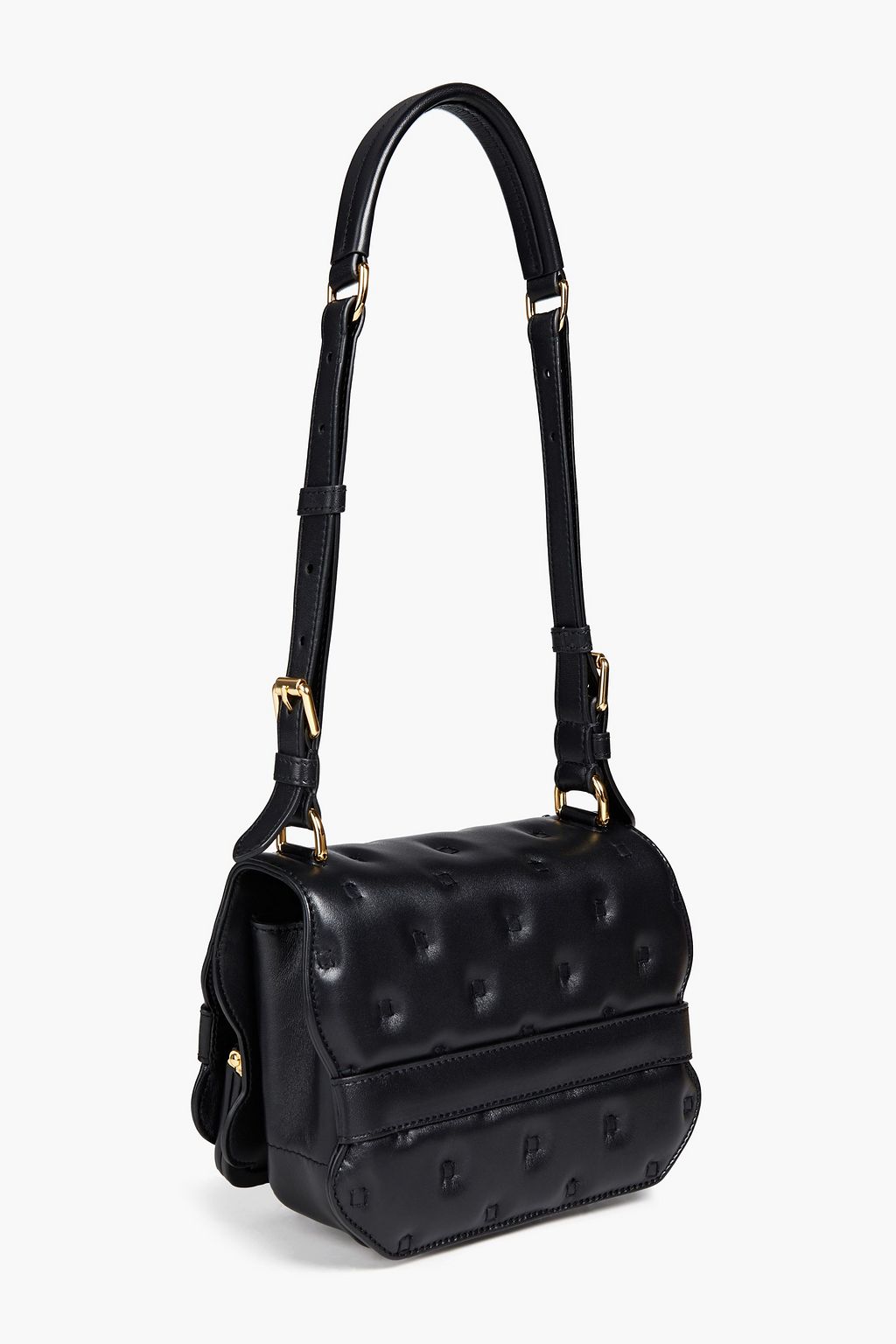 MOSCHINO Knotted quilted leather shoulder bag