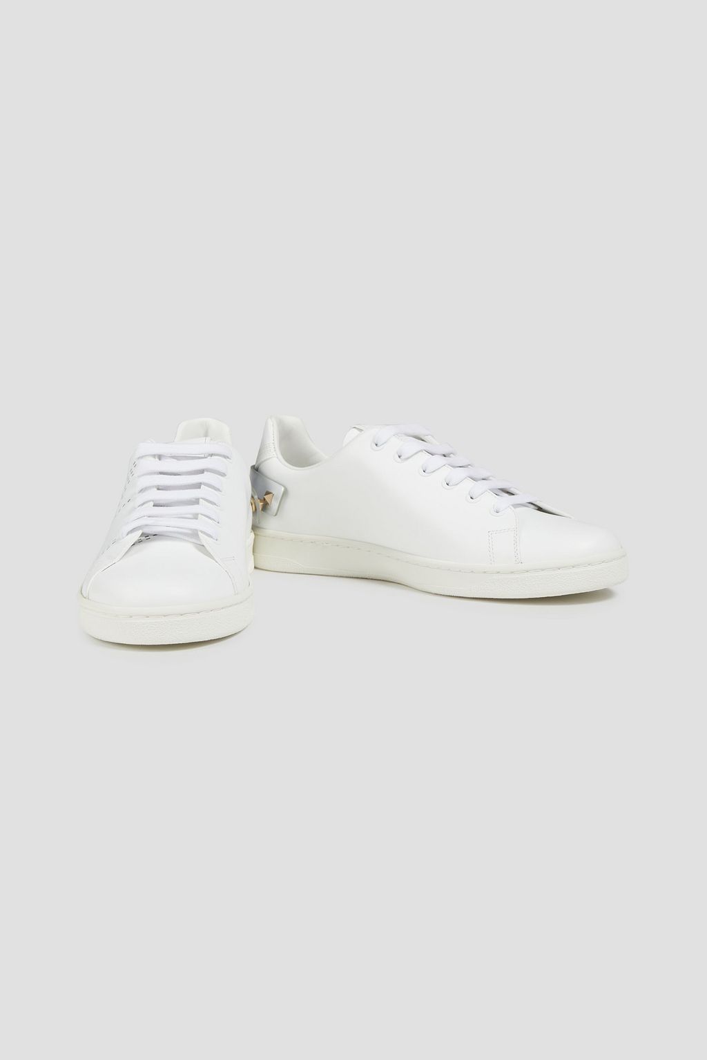 VALENTINO GARAVANI Backnet perforated leather sneakers