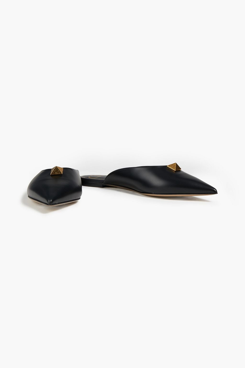 VALENTINO GARAVANI Roman Stud leather slippers
