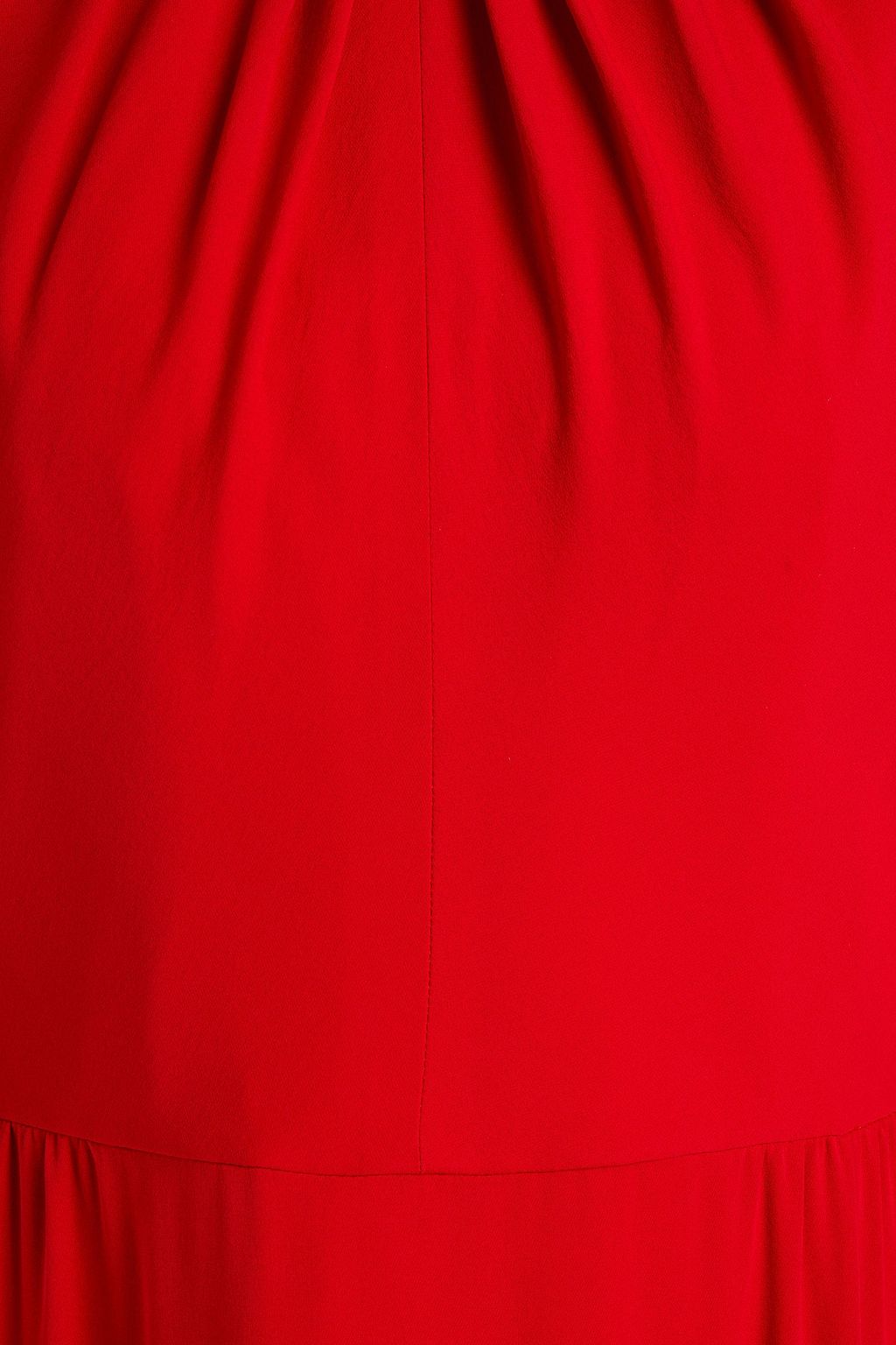 VALENTINO GARAVANI Gathered silk-crepe maxi dress