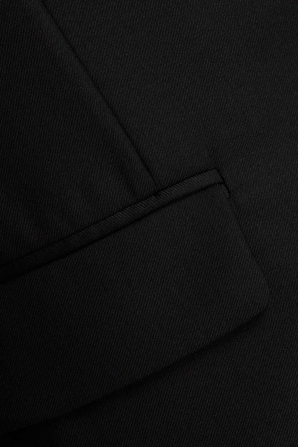 AMIRI Blazer mit schmaler Passform und Satinbesatz aus Woll-Twill