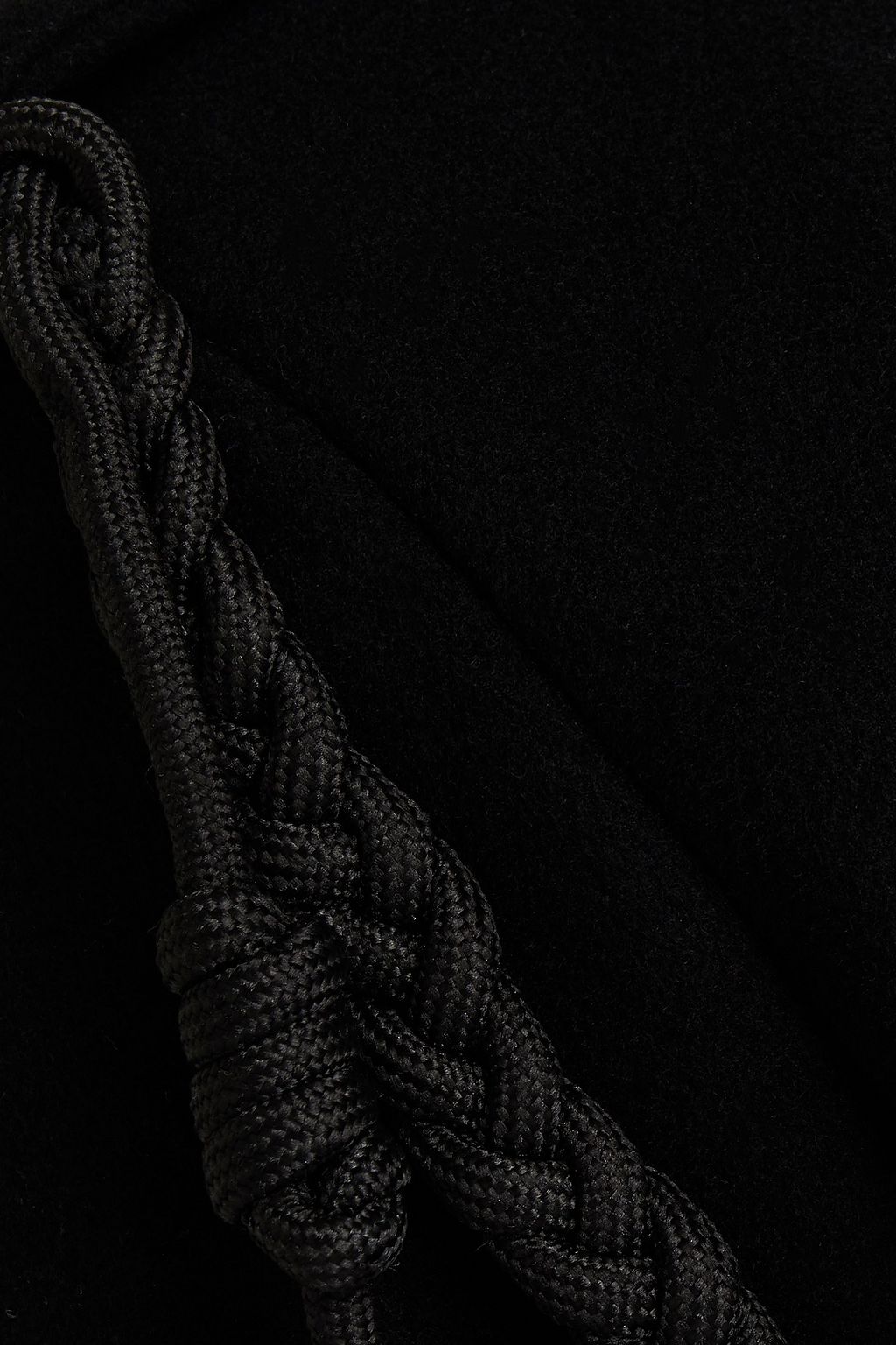 AMIRI Double-breasted embroidered wool-blend felt coat