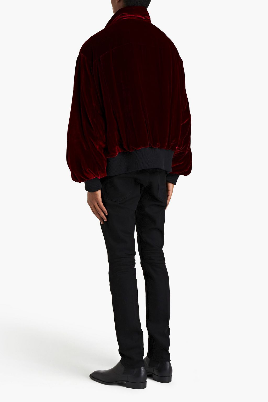 AMIRI Oversized velvet bomber jacket