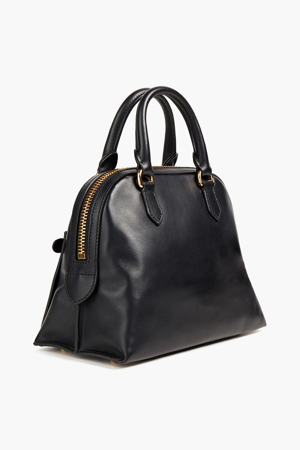 MOSCHINO Tote Bag aus Leder mit Logoapplikation
