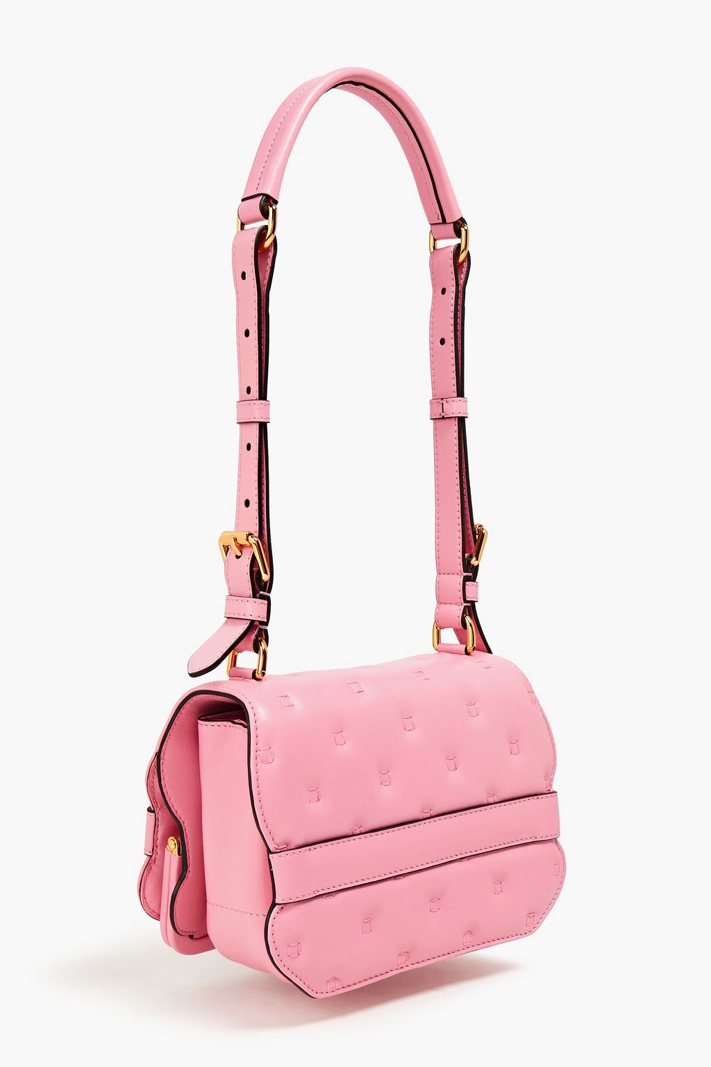 MOSCHINO Knotted quilted leather shoulder bag