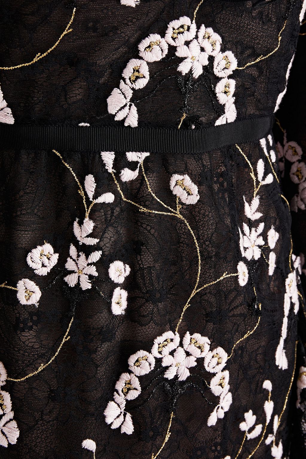 GIAMBATTISTA VALLI Embellished embroidered lace mini dress