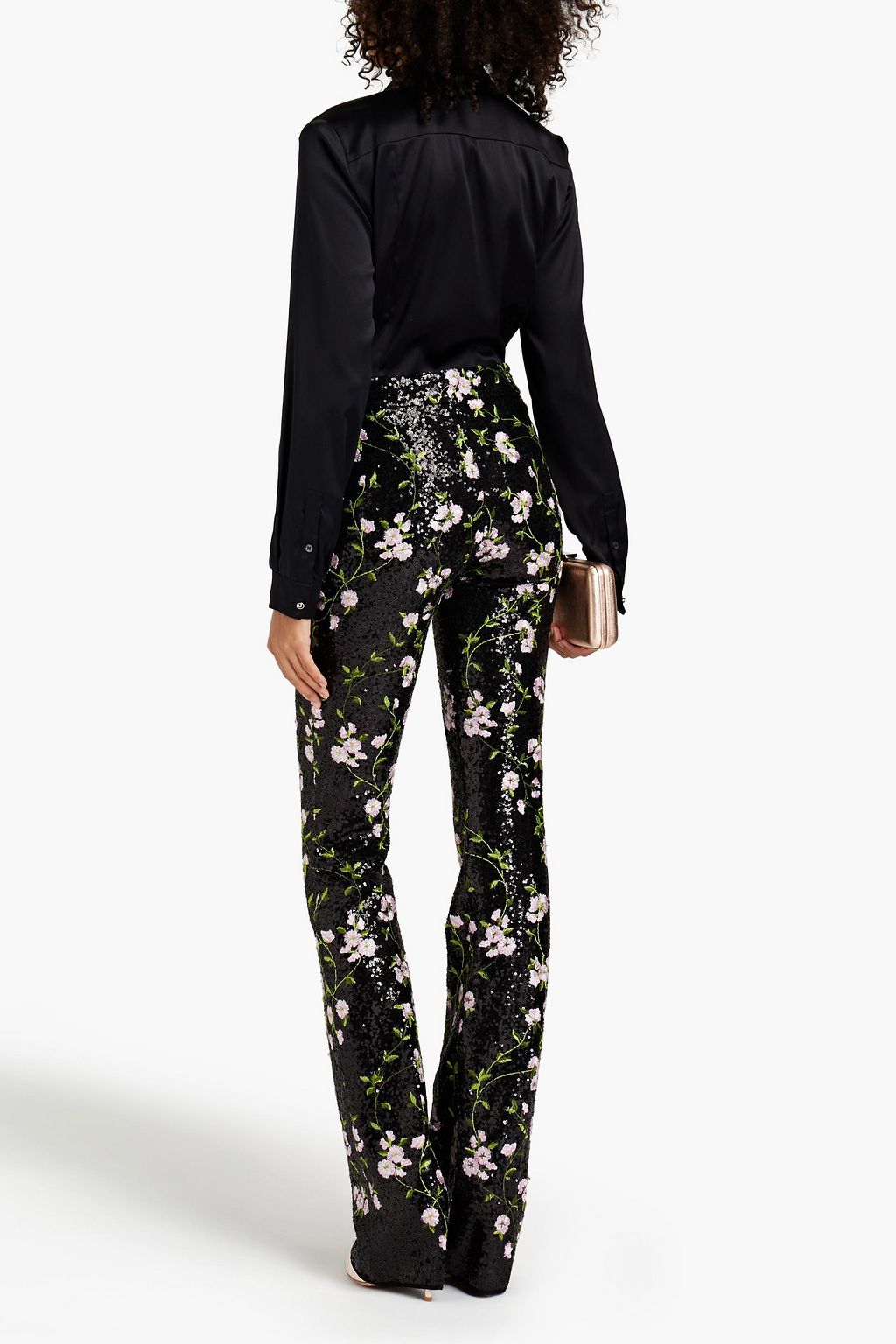 GIAMBATTISTA VALLI Embellished tulle bootcut pants