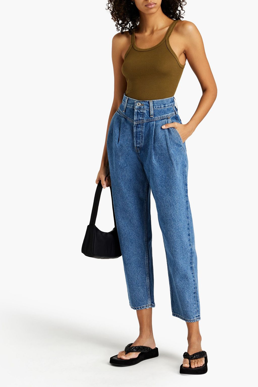 RE/DONE The Savi high-rise tapered jeans