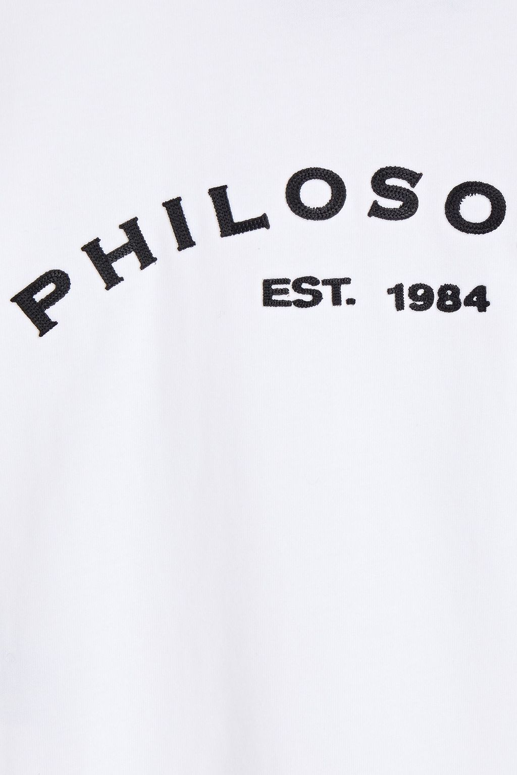 PHILOSOPHY DI LORENZO SERAFINI Embroidered cotton-jersey T-shirt