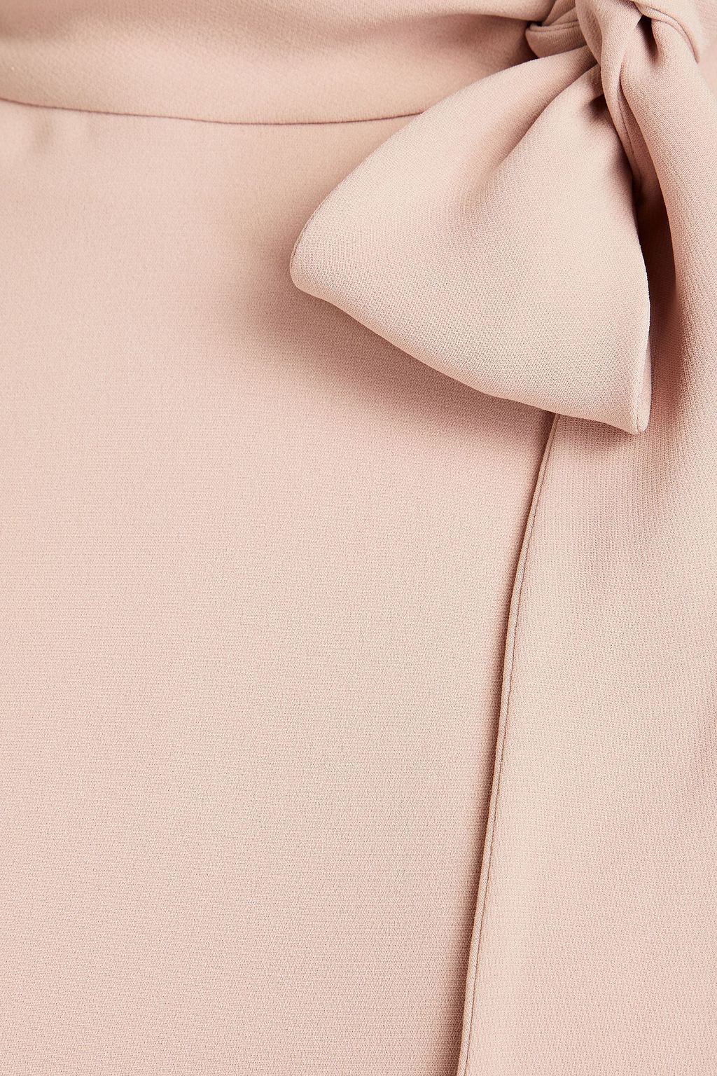 VALENTINO GARAVANI Cape-effect knotted silk-crepe gown