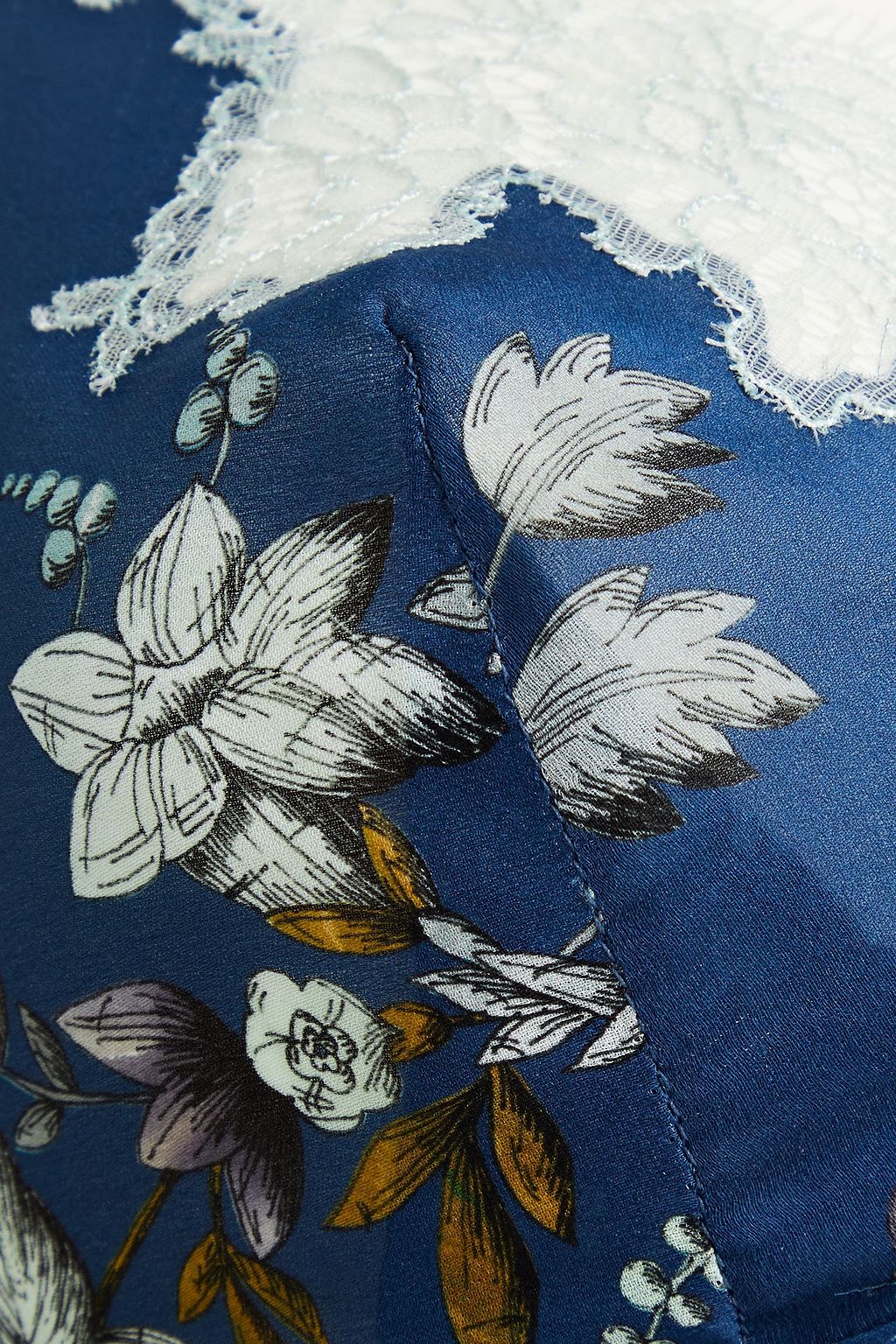 CARINE GILSON Floral-print silk-chiffon soft-cup triangle bra