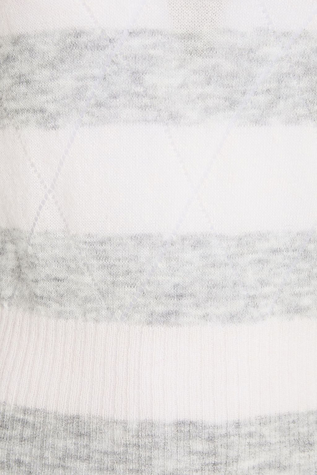 PHILOSOPHY DI LORENZO SERAFINI Ruffled mélange mohair-blend sweater