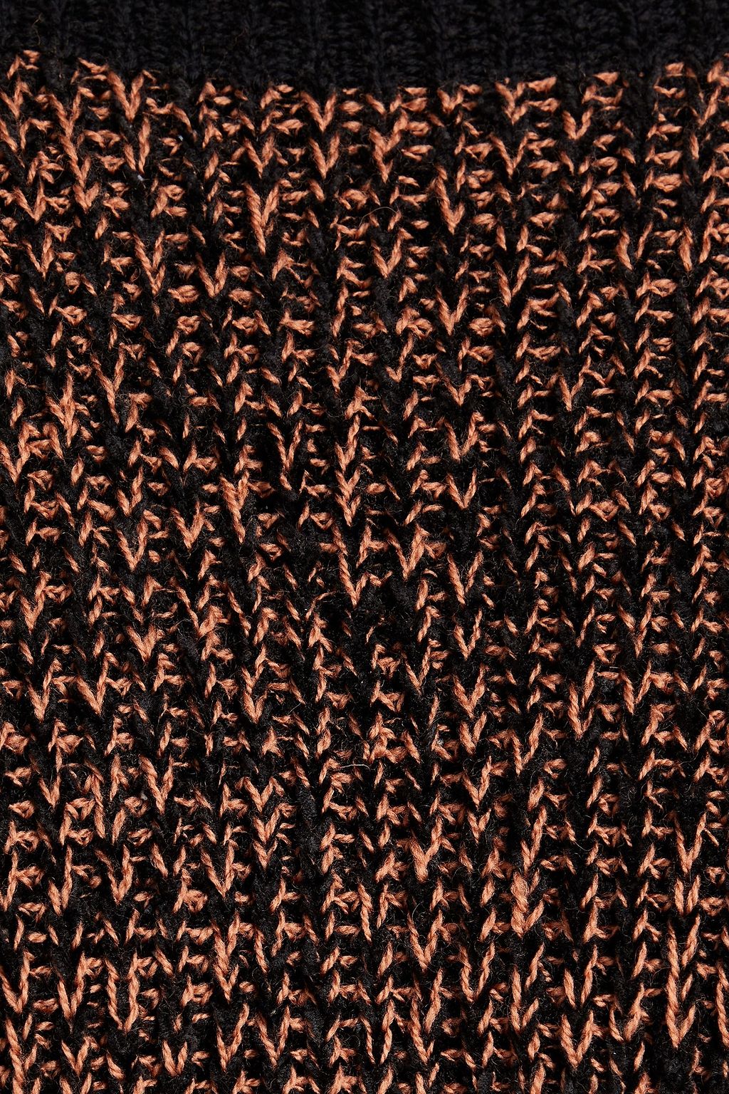 M MISSONI Marled ribbed-knit poncho