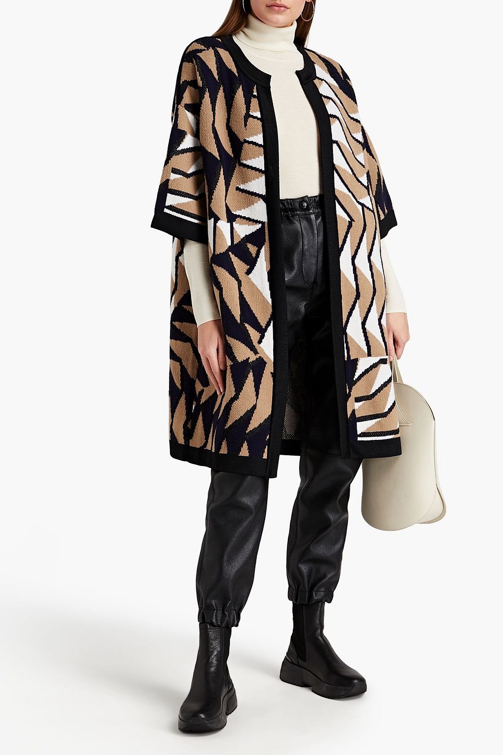 M MISSONI Jacquard-knit wool cardigan