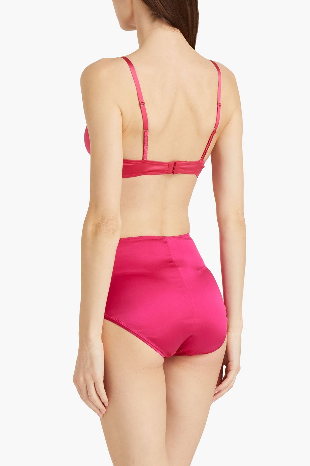 CARINE GILSON Stretch-silk satin high-rise briefs