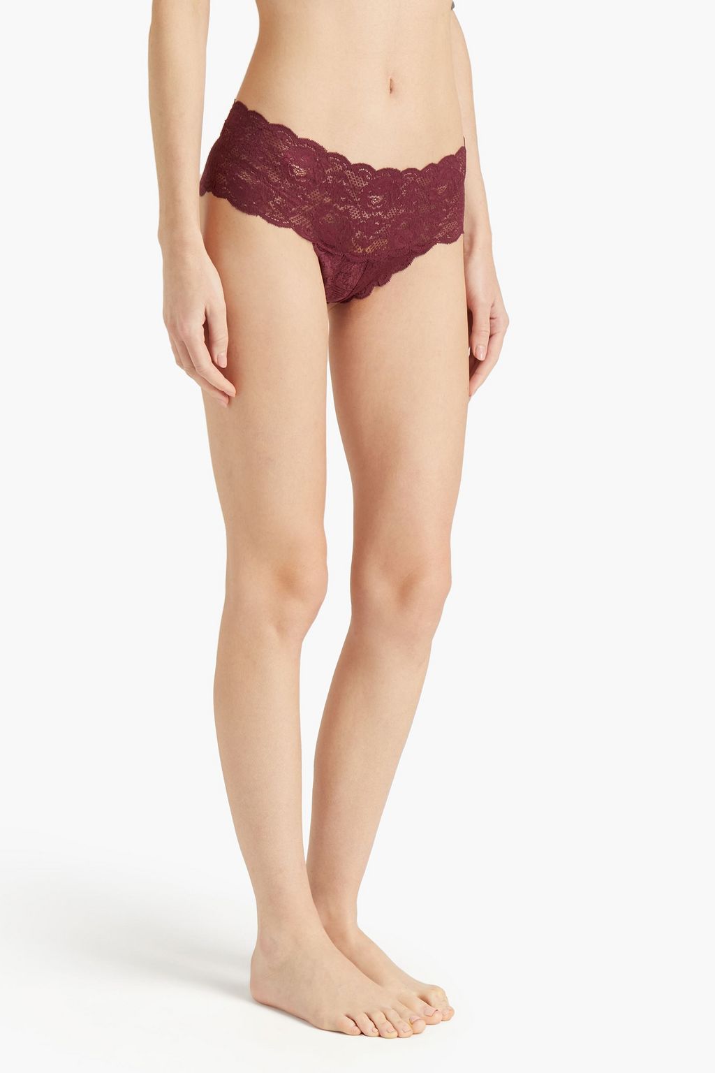 COSABELLA Set of two stretch-lace mid-rise briefs
