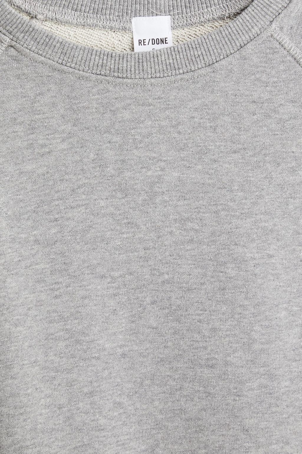 RE/DONE 50s mélange French cotton-terry sweatshirt