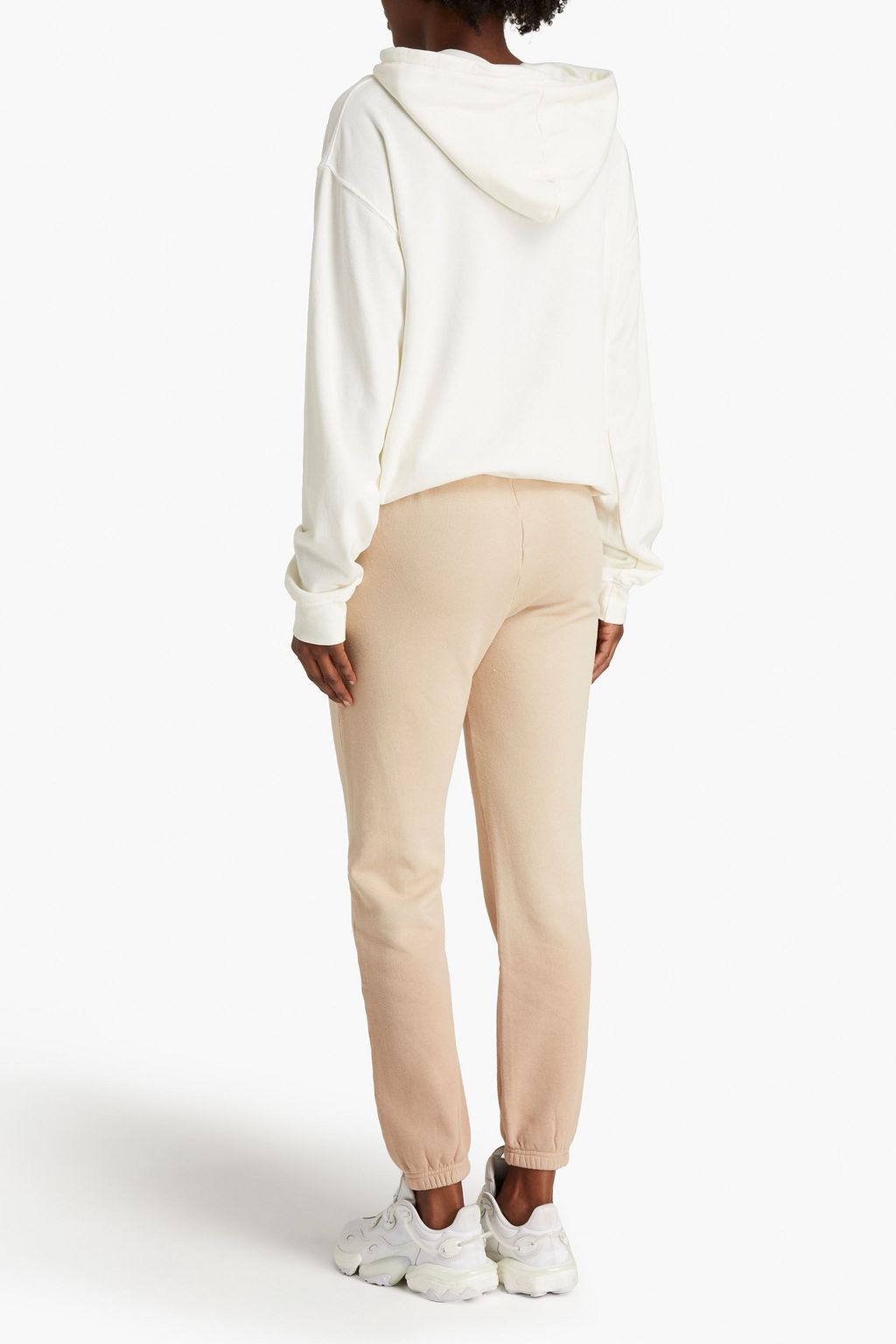 WSLY The Ecosoft tie-dyed organic cotton-blend fleece track pants