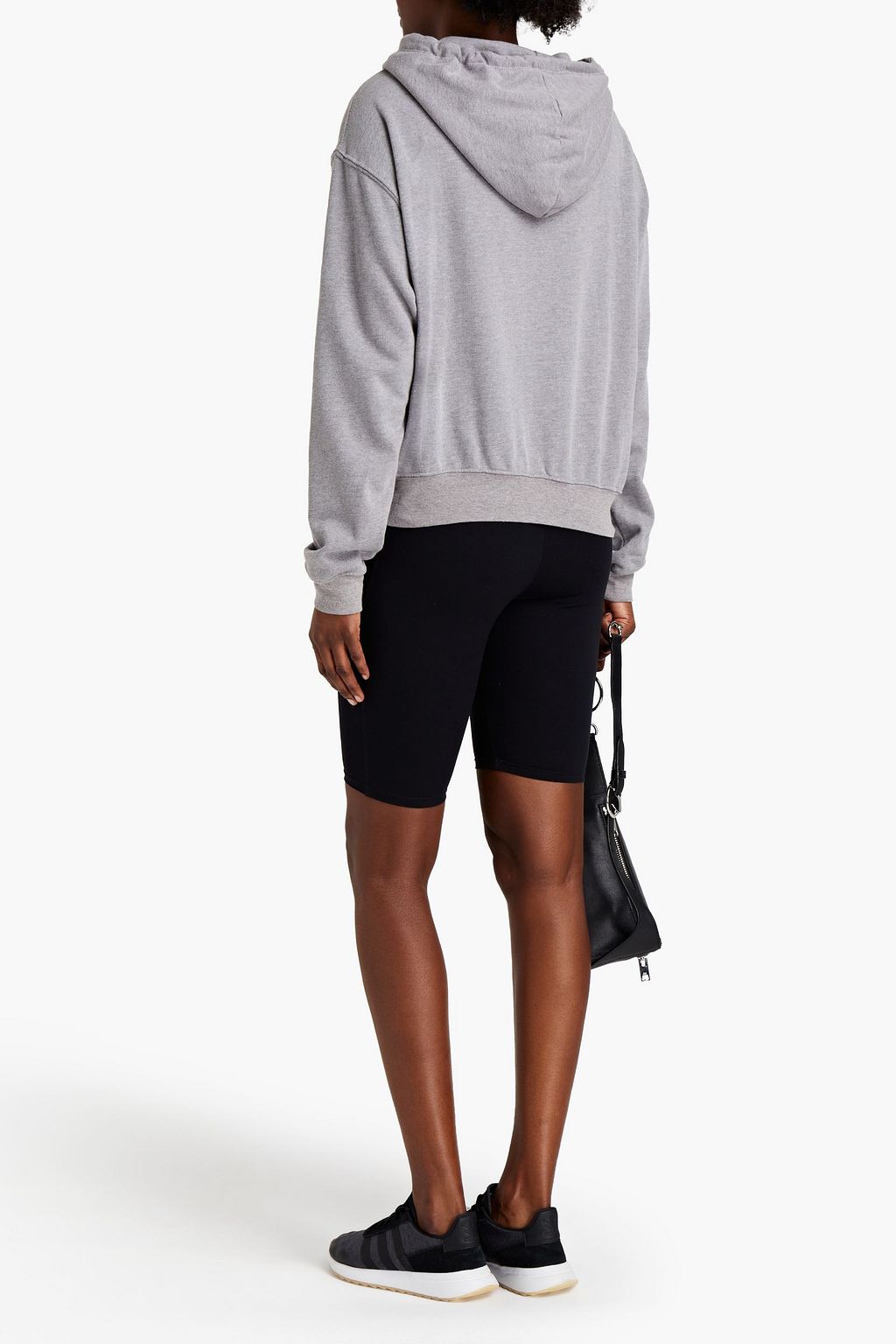 WSLY Eco Soft embroidered organic cotton-blend fleece sweatshirt