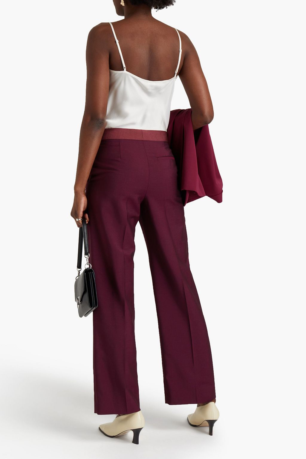 ROKSANDA Wool and mohair-blend straight-leg pants