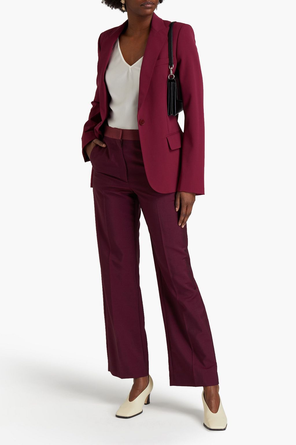 ROKSANDA Wool and mohair-blend straight-leg pants