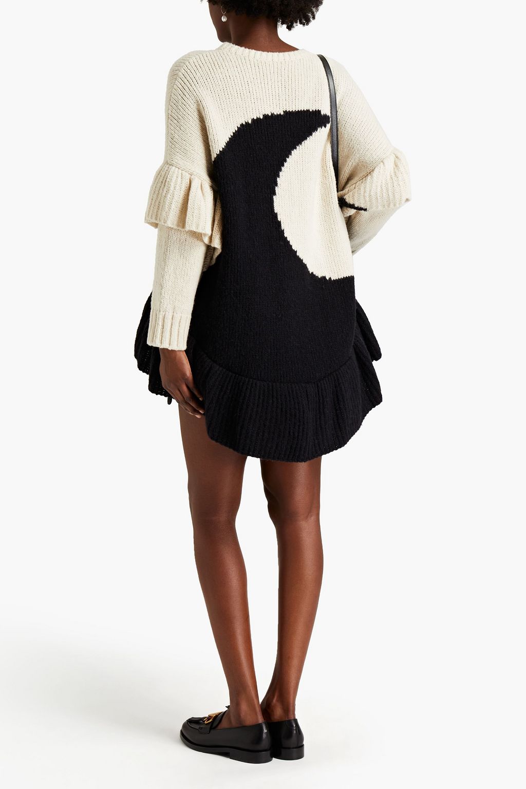 VALENTINO GARAVANI Intarsia-knit cotton, alpaca, wool and cashmere-blend sweater