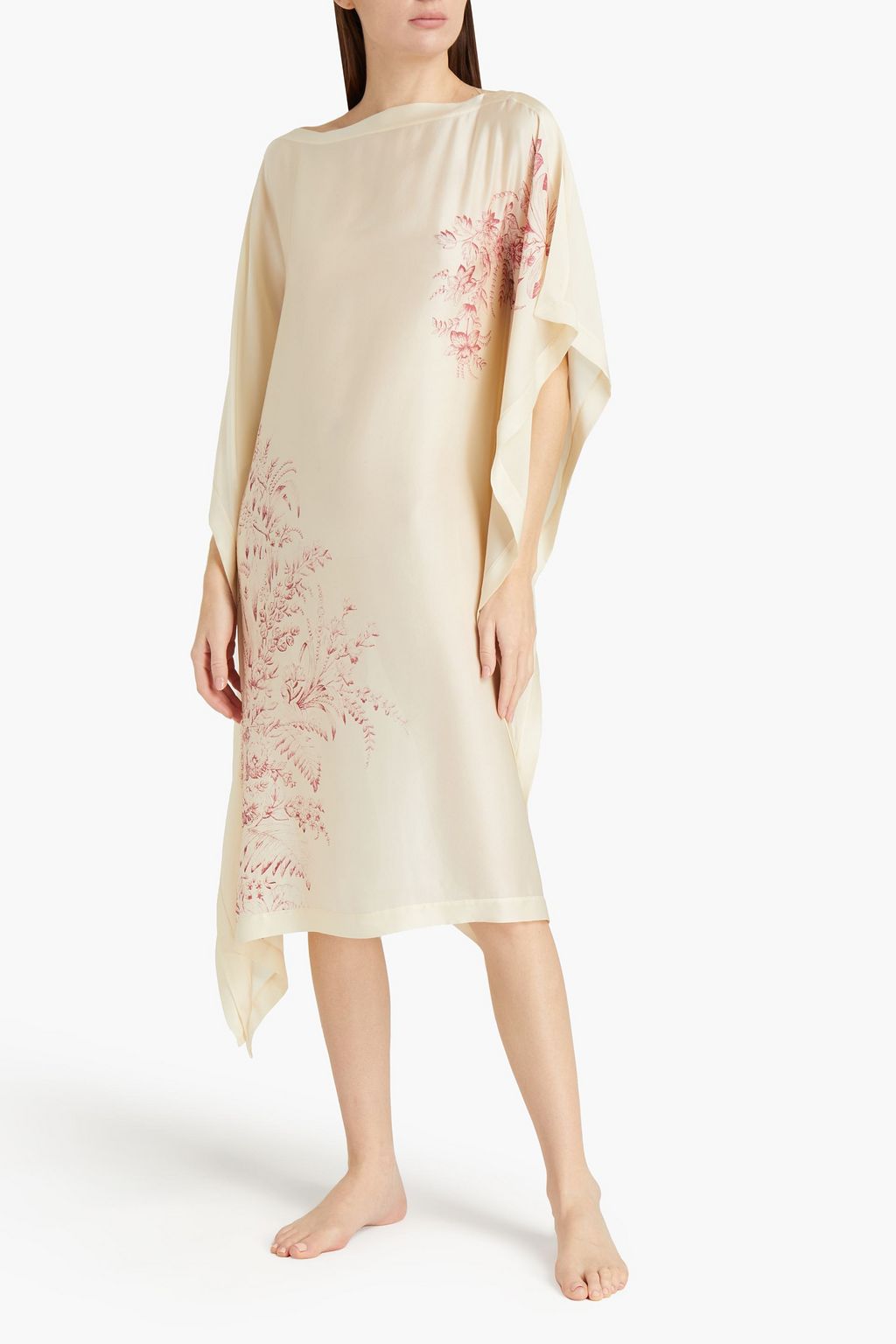 CARINE GILSON Floral-print silk nightdress