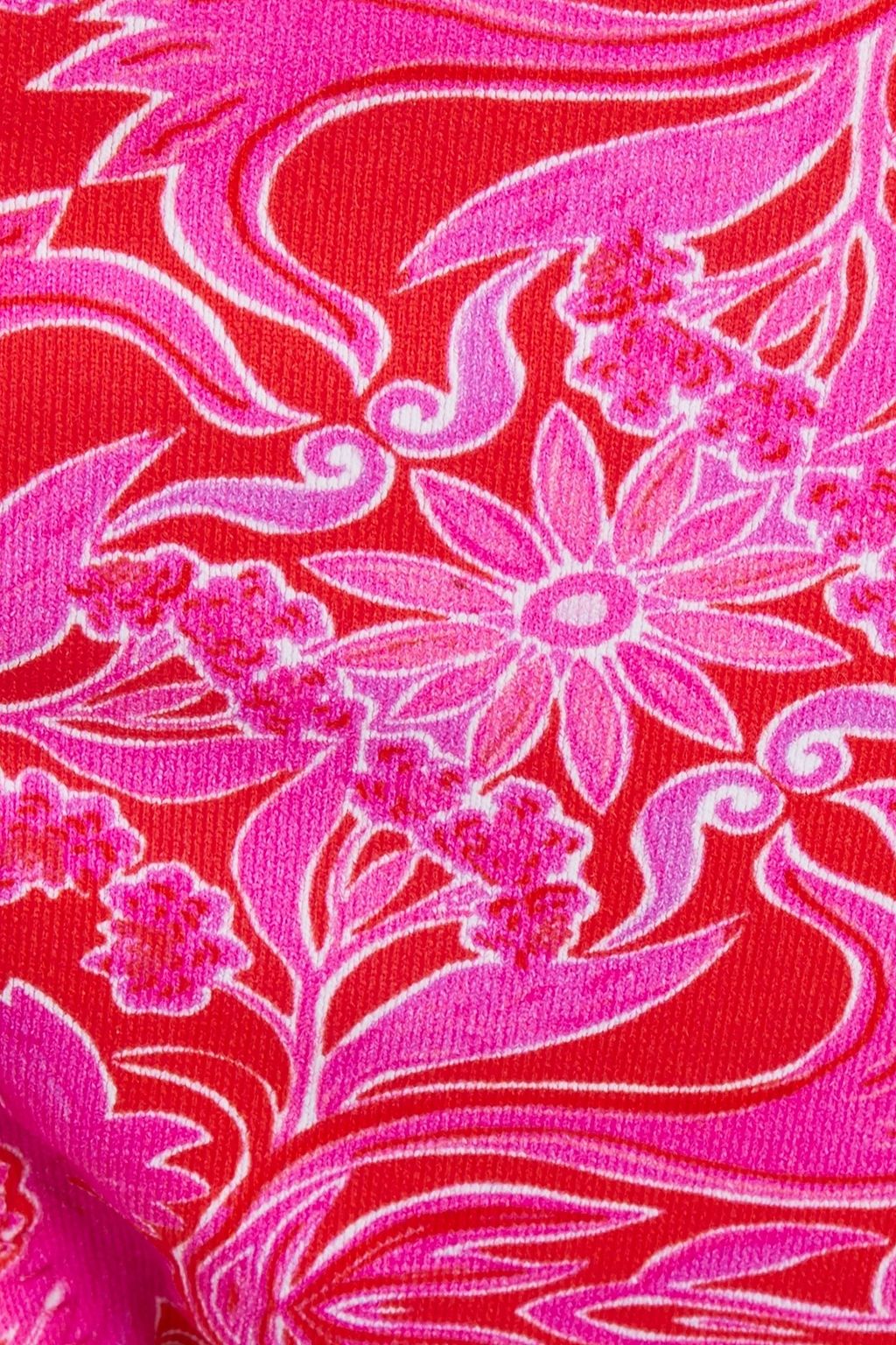 MELISSA ODABASH Cancun tie-detailed printed bikini briefs