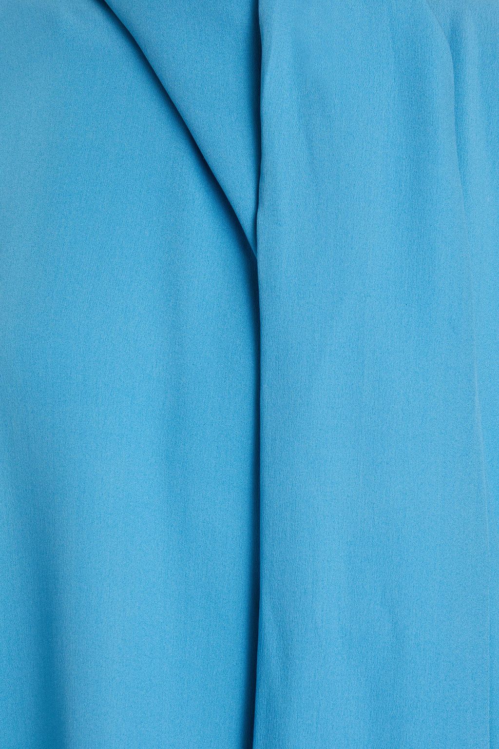 VALENTINO GARAVANI Cape-effect silk-crepe blouse