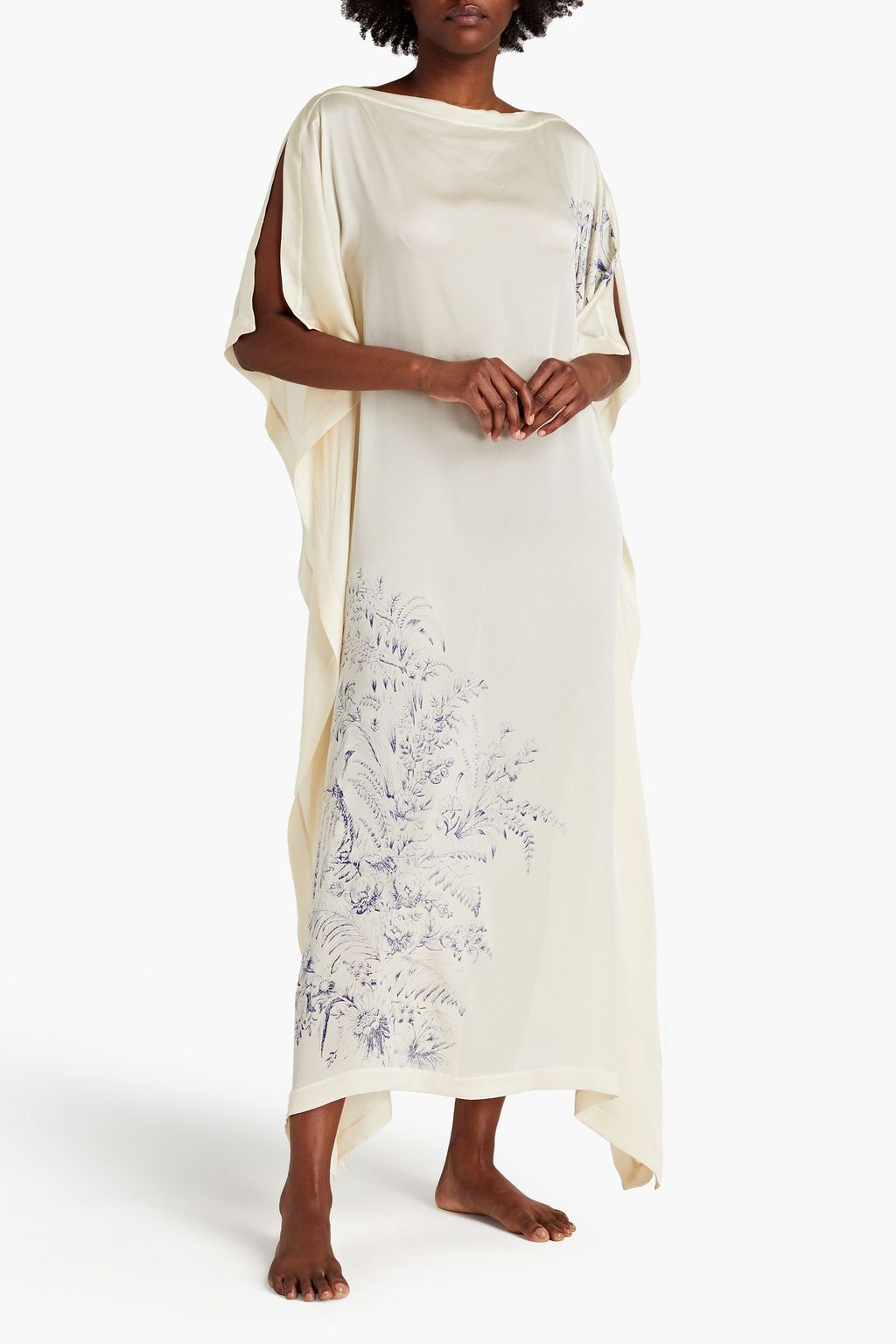 CARINE GILSON Floral-print silk nightdress