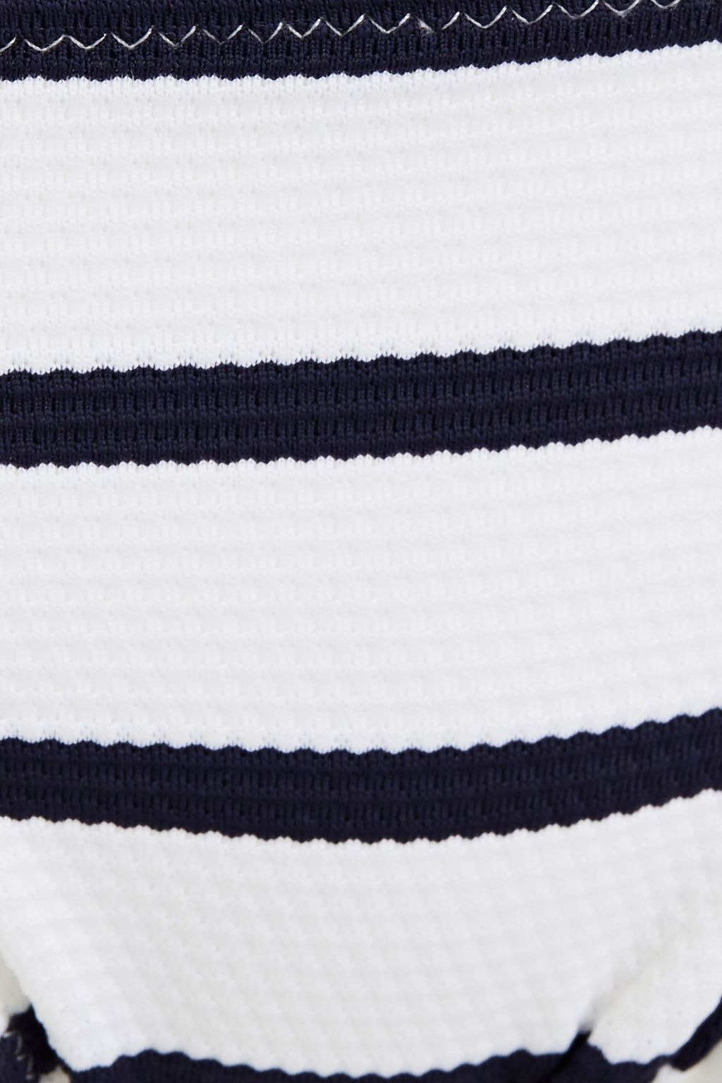 MELISSA ODABASH Athens striped stretch-piquè low-rise bikini briefs