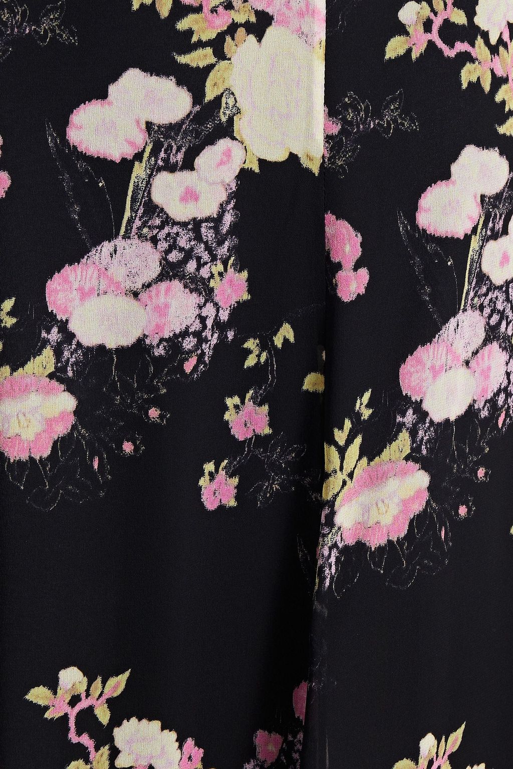 GIAMBATTISTA VALLI Floral-print silk-chiffon maxi skirt