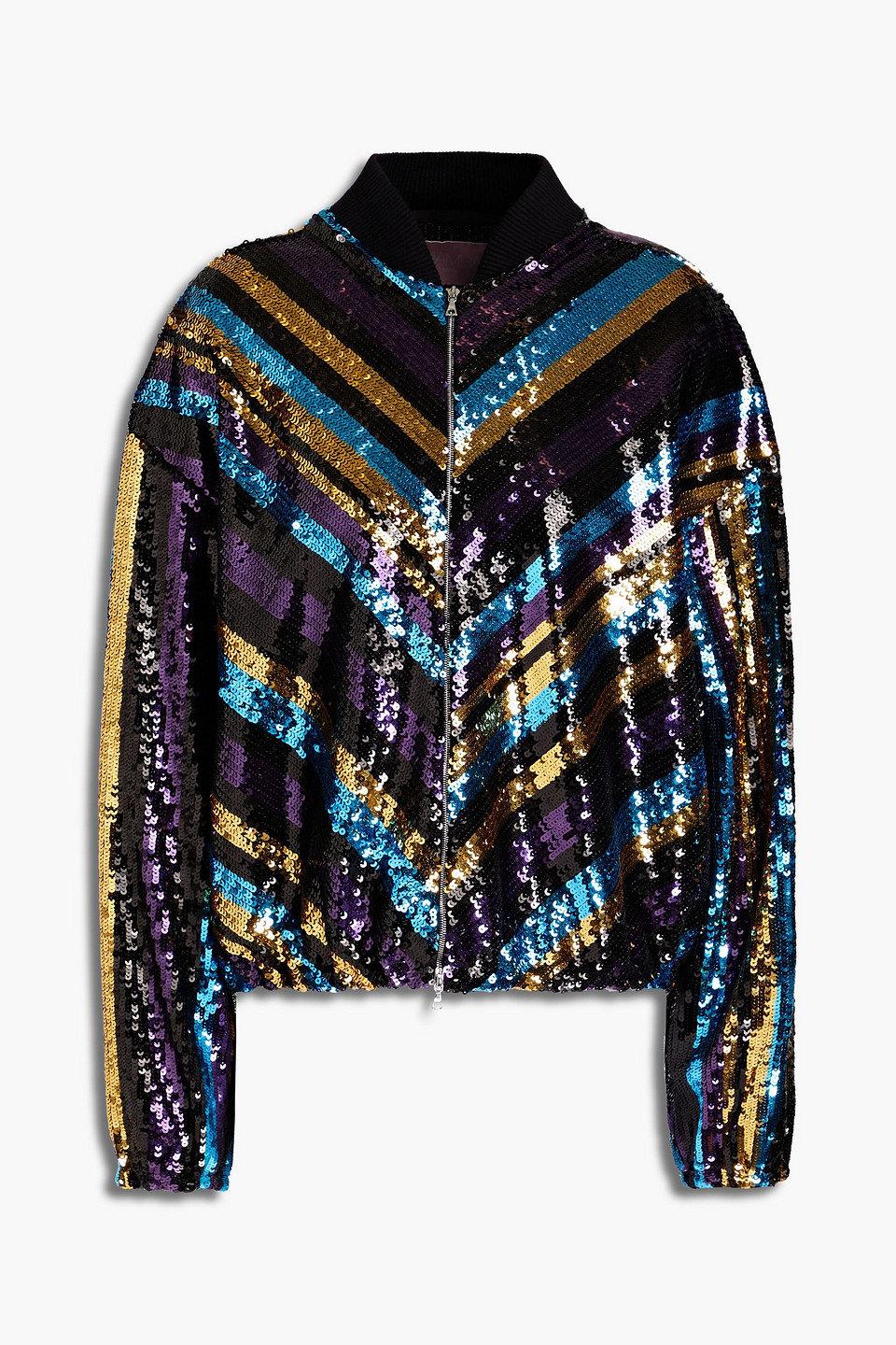 Giamba Sequined Crepe Jacket In Multicolor