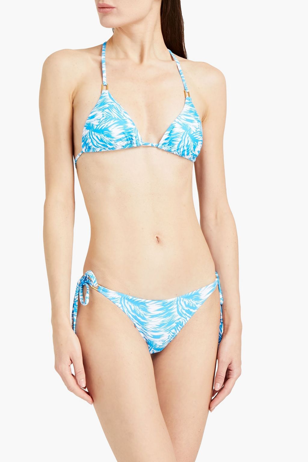 MELISSA ODABASH Cancun printed triangle bikini top