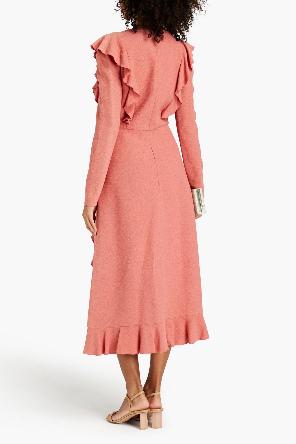 GIAMBATTISTA VALLI Ruffled crepe midi dress