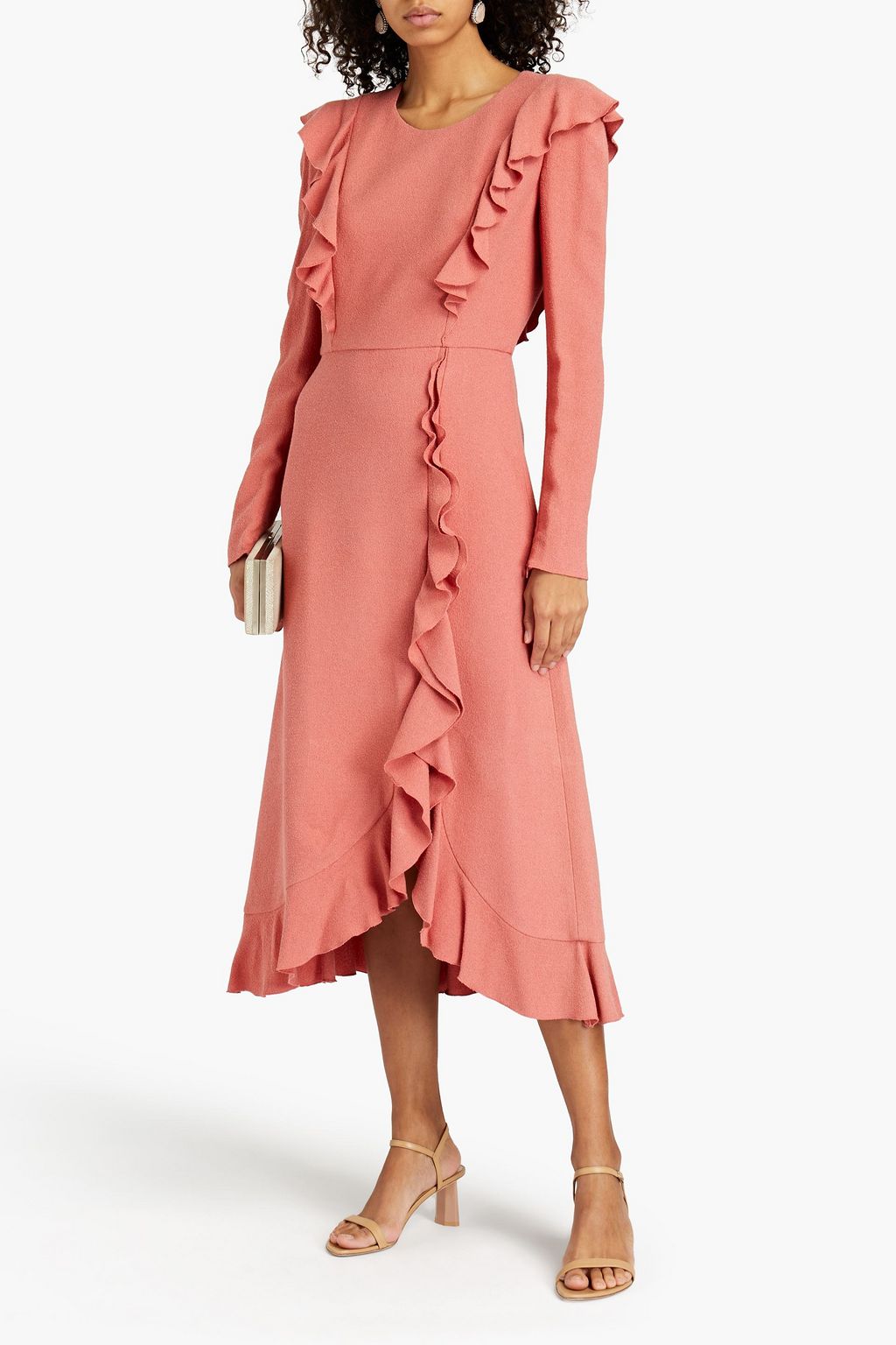 GIAMBATTISTA VALLI Ruffled crepe midi dress