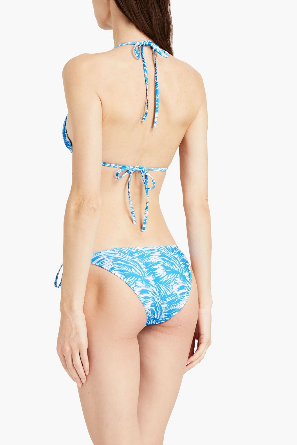 MELISSA ODABASH Cancun tie-detailed printed bikini briefs