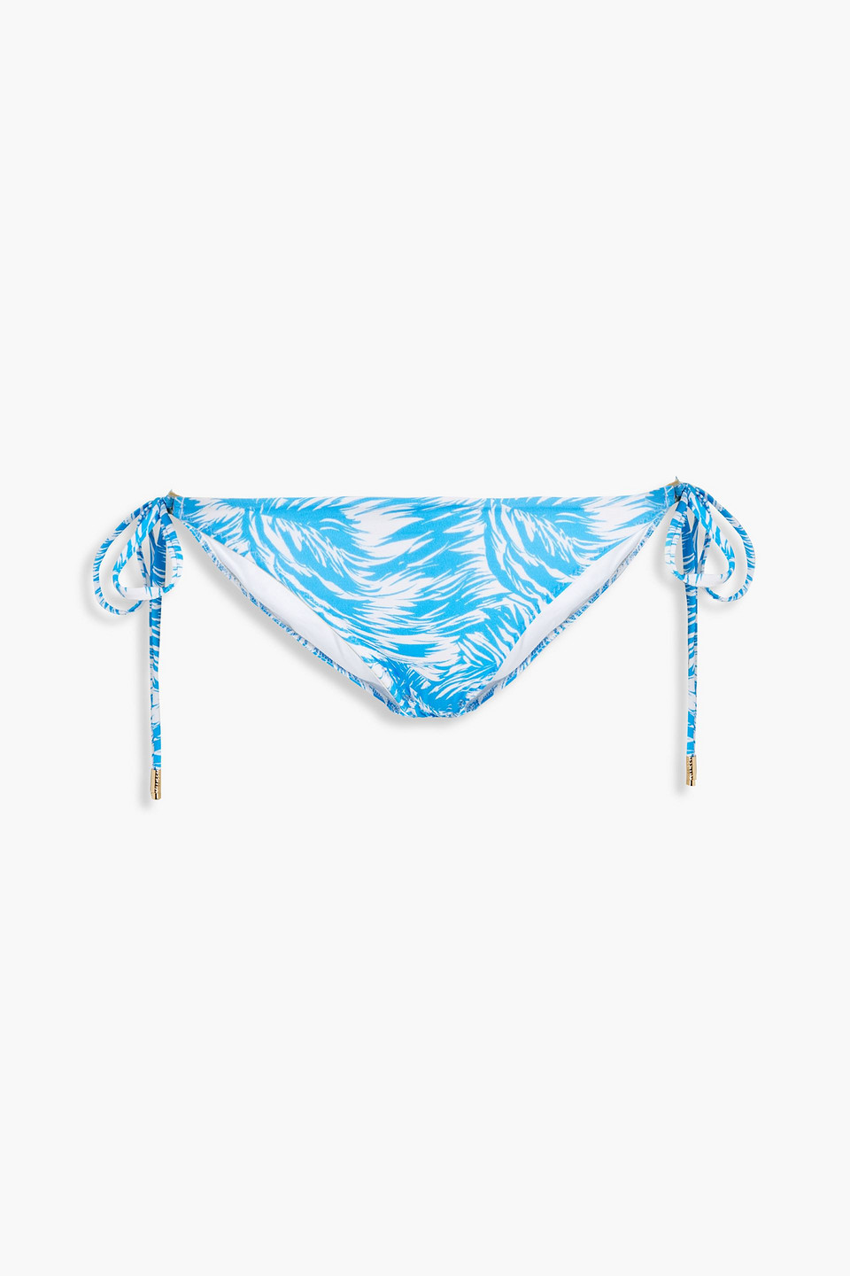 Melissa Odabash Cancun Printed Low-rise Bikini Briefs In Azure