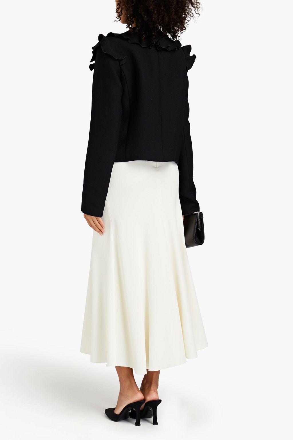 GIAMBATTISTA VALLI Ruffled wool-crepe jacket