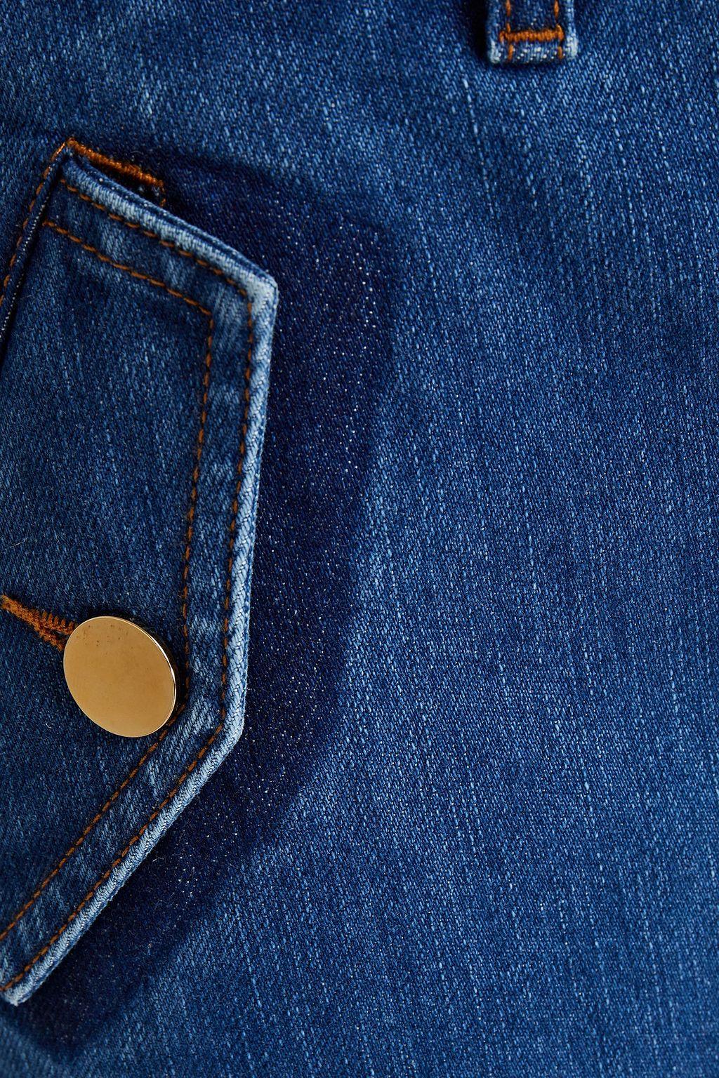 VALENTINO GARAVANI Two-tone denim mini skirt