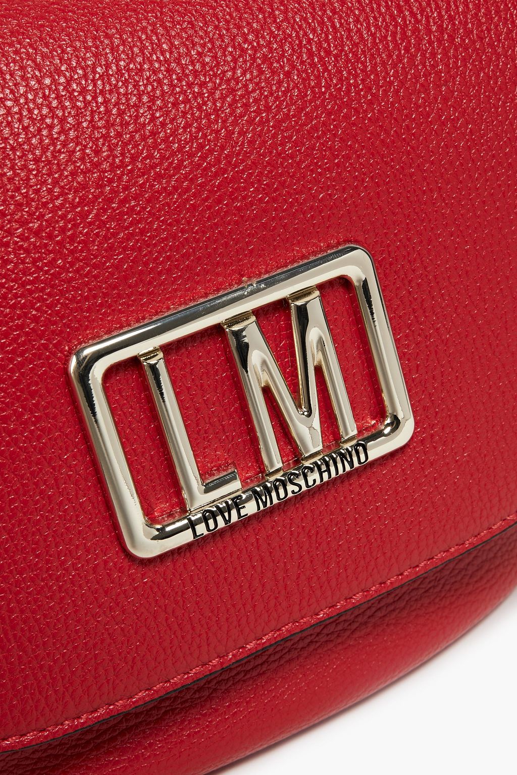 LOVE MOSCHINO Faux pebbled-leather shoulder bag