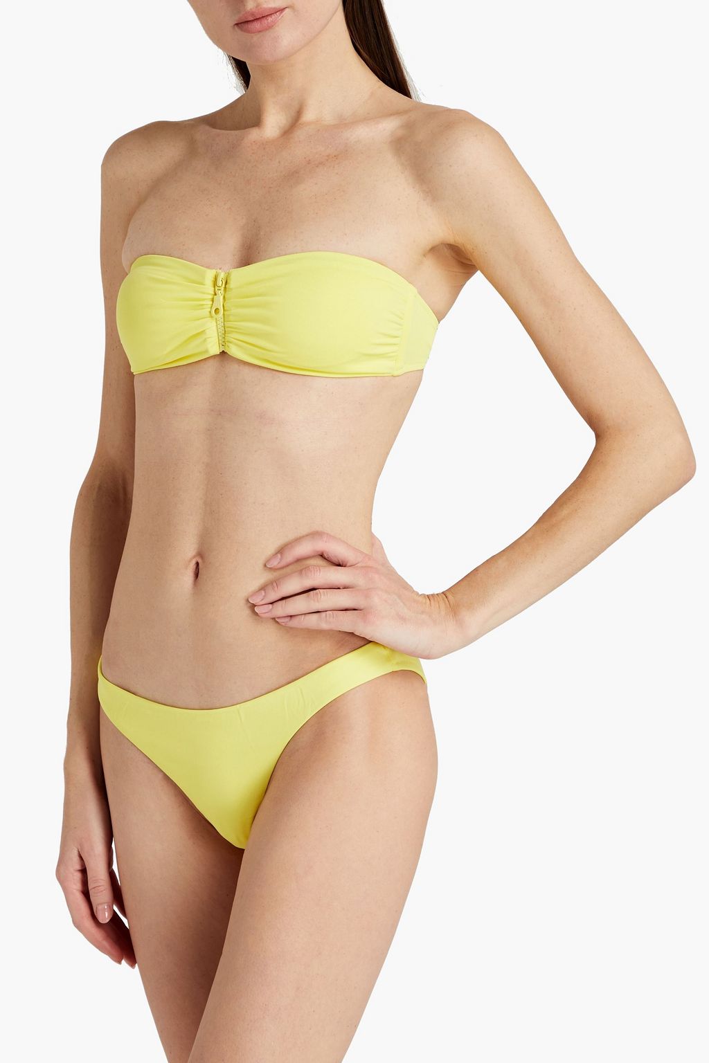 MELISSA ODABASH Cayman ruched bandeau bikini top