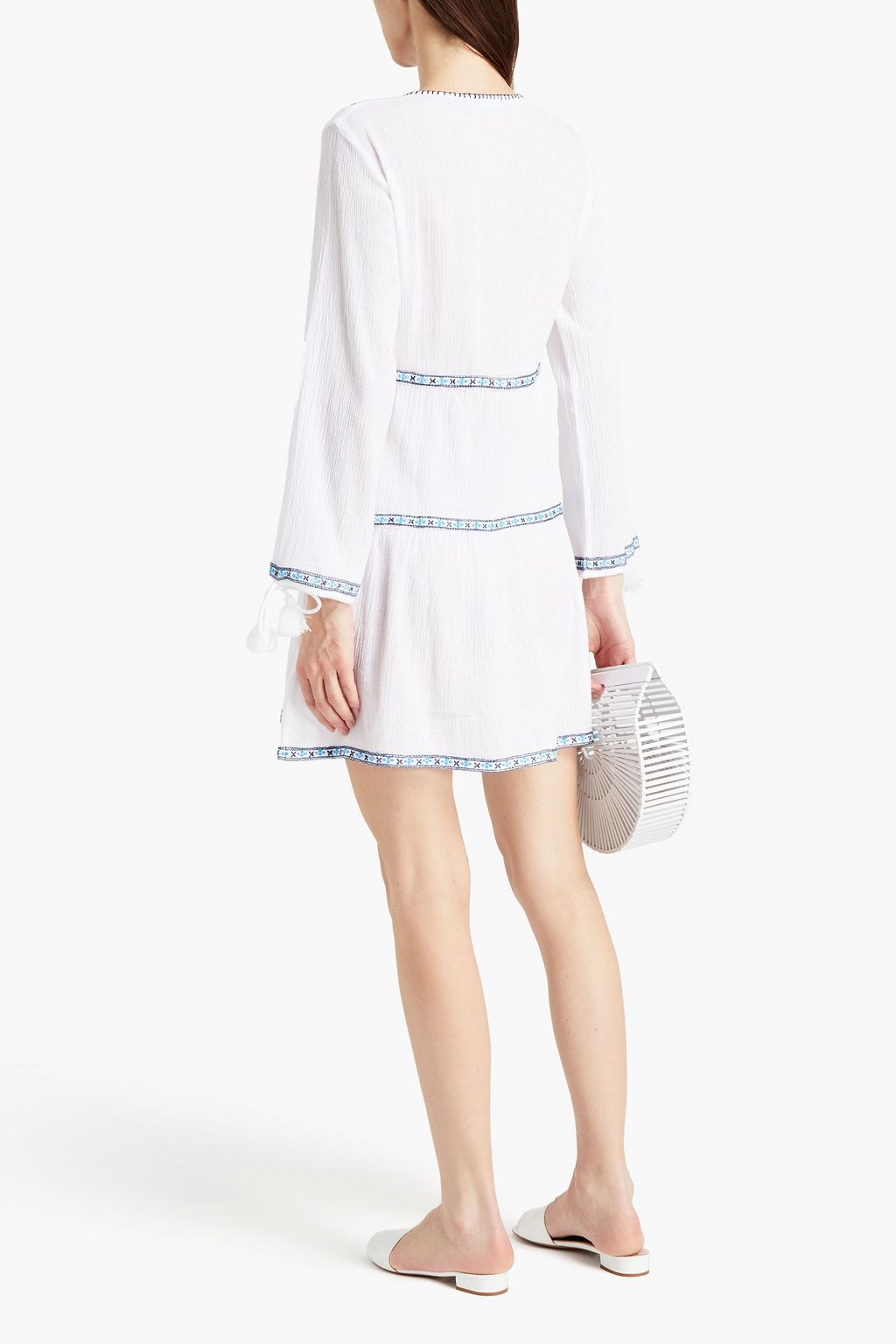 MELISSA ODABASH Millie printed crepe shirt