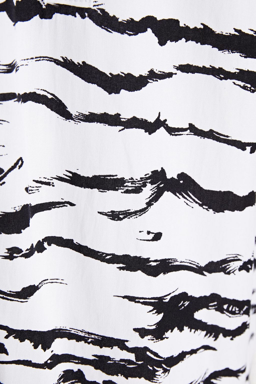 MELISSA ODABASH Lauri gathered leopard-print voile blouse