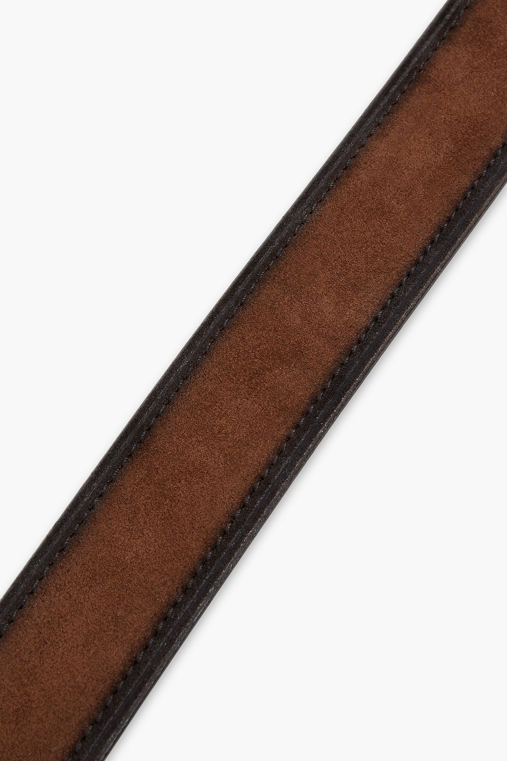 MONTBLANC Logo-appliquéd suede belt